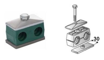 Двойные зажимы для гидравлических труб DIN 3015/3