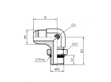 TN514-JIC 7/8"-7/8"-14UNF