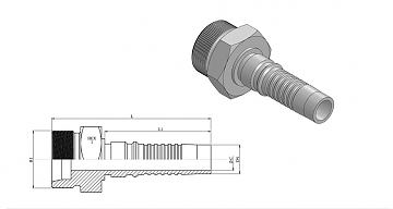 CES M52x2,0/0-16 DKOS int DN25