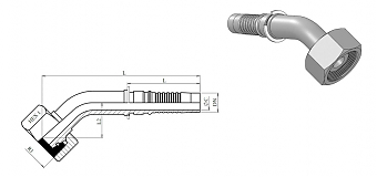 M42x2,0/45-16 DKOS int DN25