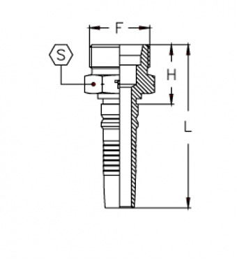 CES M42x2,0/0-16 DKOS CS DN25 (T)