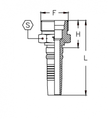 CES M42x2,0/0-16 DKOS CS DN25 (T)